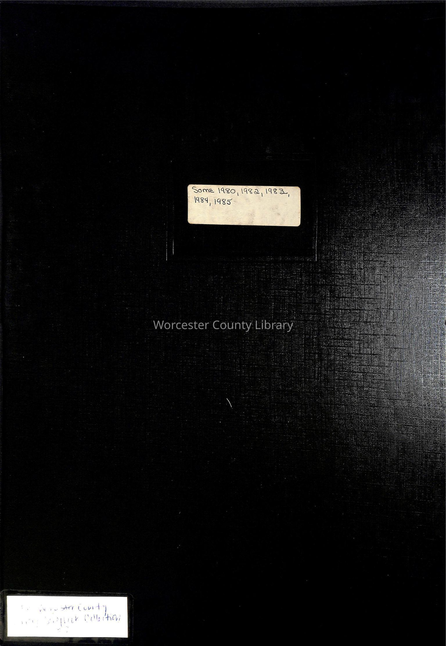 Worcester County Library Scrapbook Collection (WR 56)
