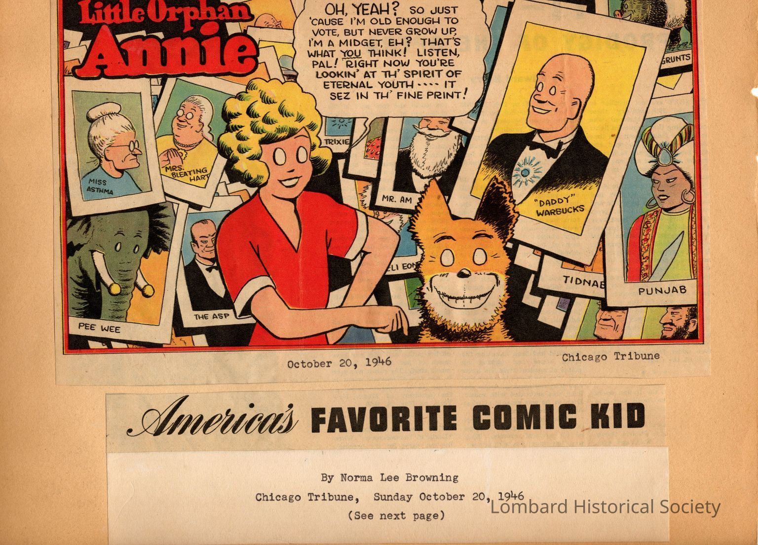 Little Orphan Annie and Harold Gray
