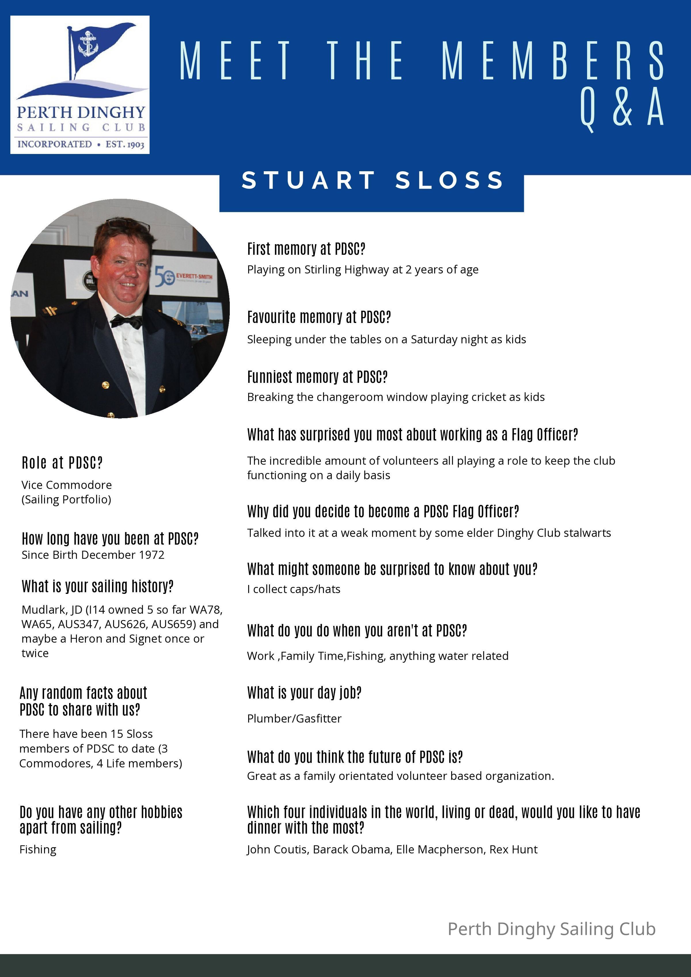 Stuart Sloss: Members Profiles