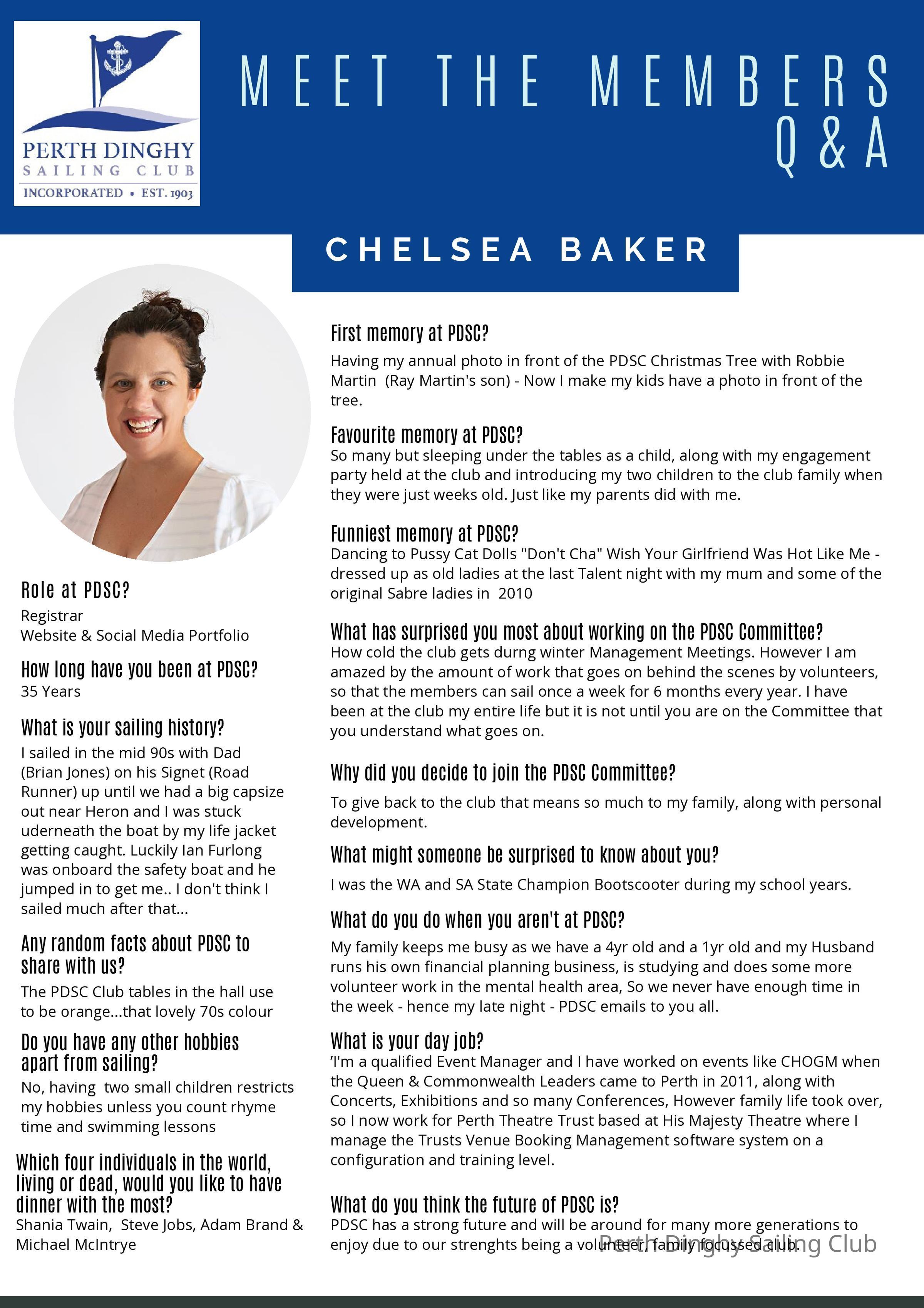 Chelsea Baker: Members Profiles