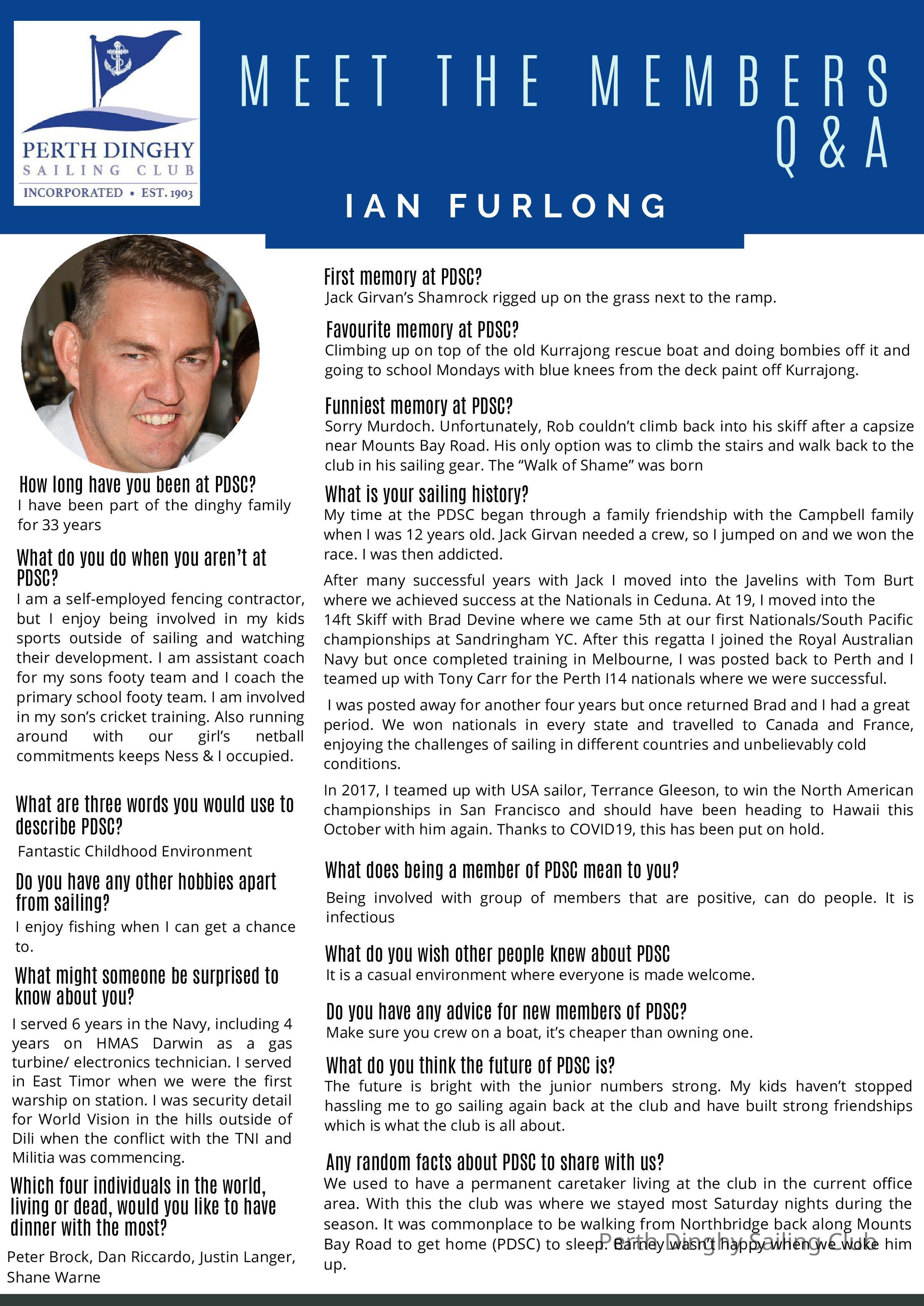 Ian Furlong: Members Profiles
