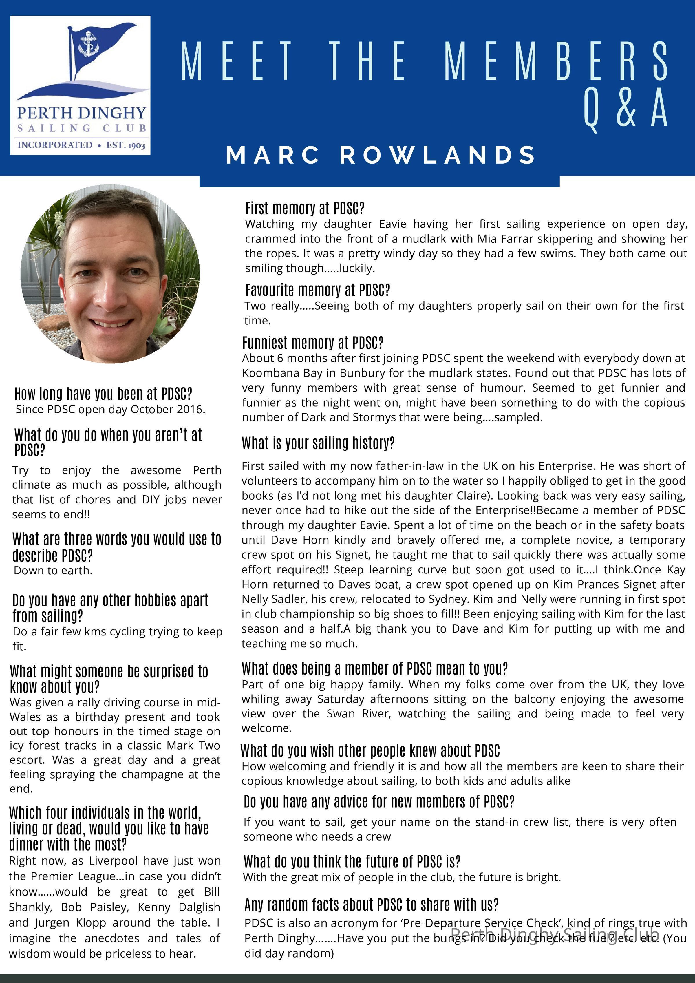 Marc Rowlands: Members Profiles