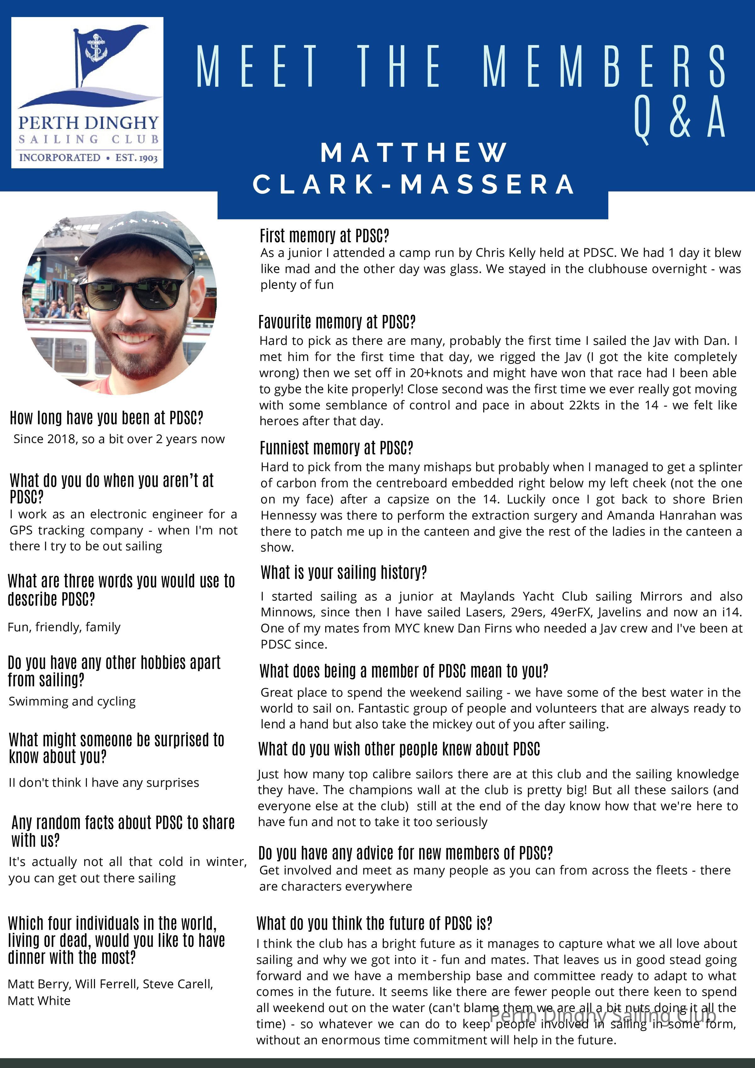 Matthew Clark-Massera: Members Profiles