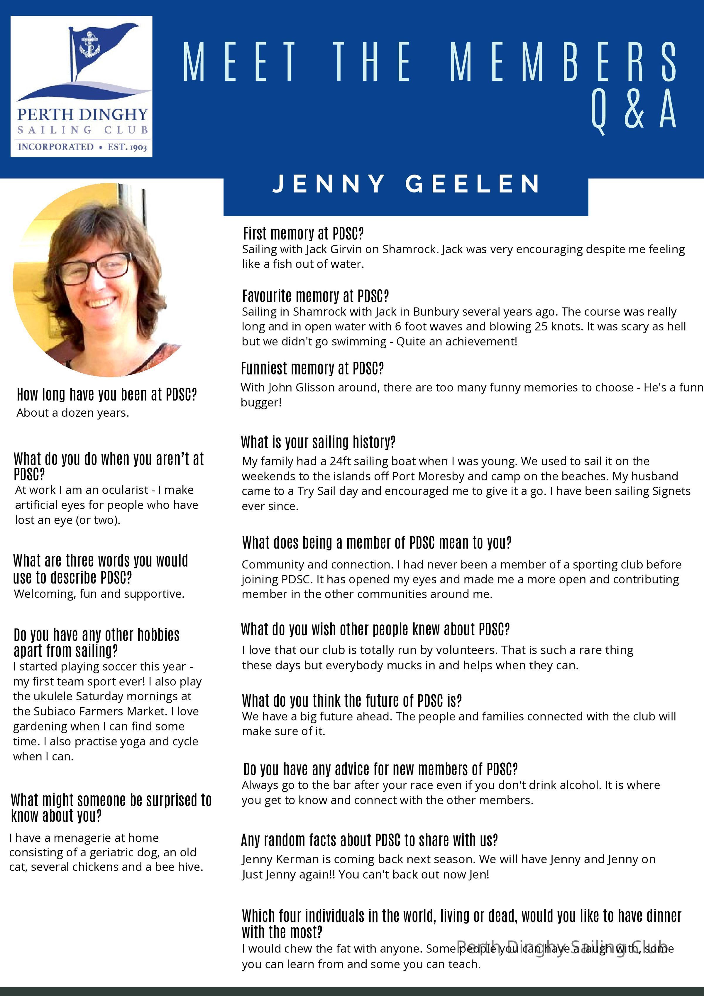 Jenny Geelen: Members Profiles