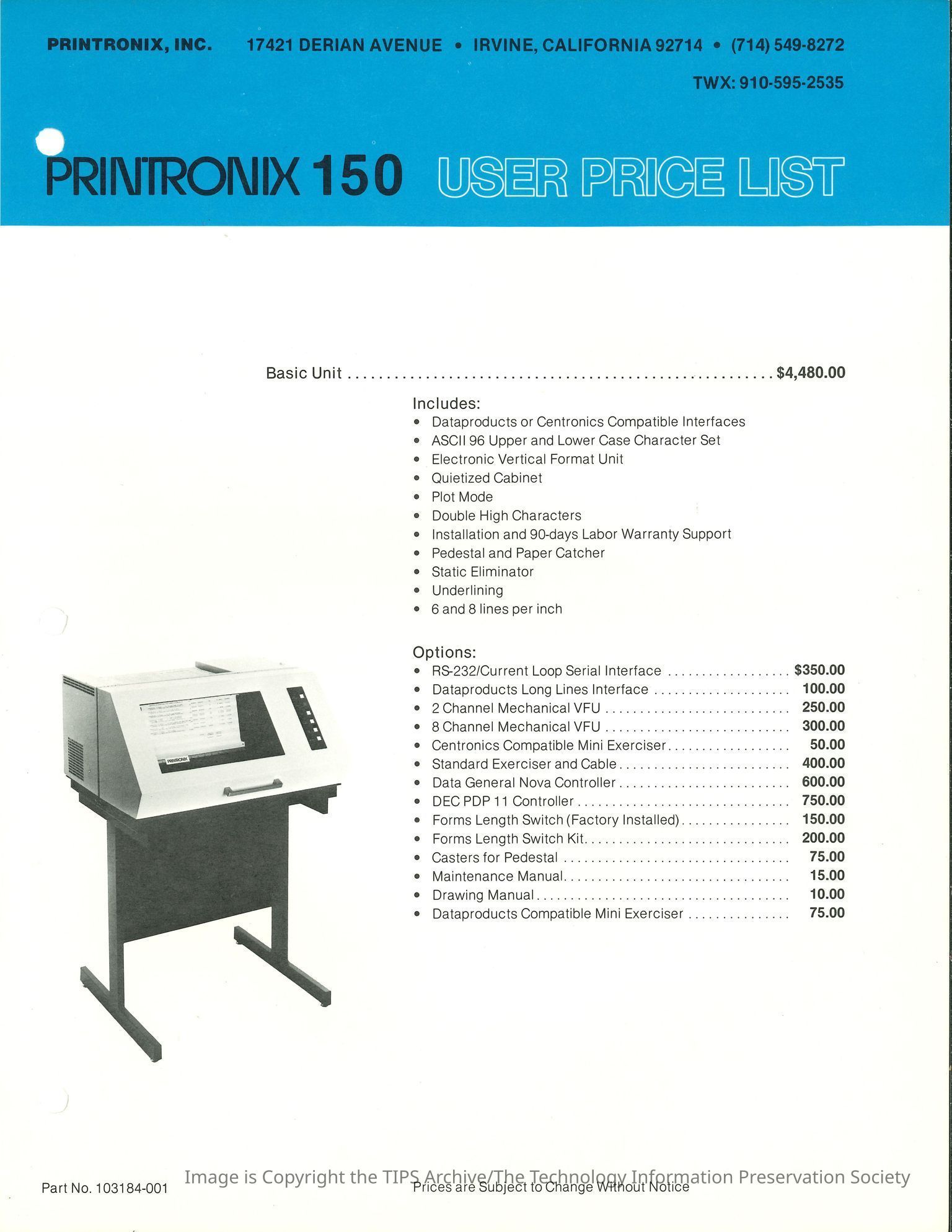 [PTX] Printronix, Inc.
