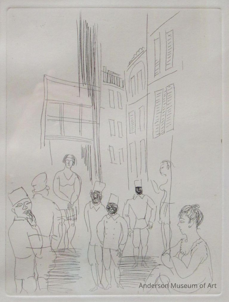          Etching for Chapter II of La Belle Enfant picture number 1
   