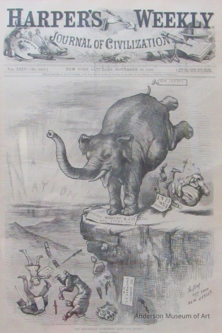          The Republican Pachyderm Alive and Kicking Pushed Things picture number 1
   