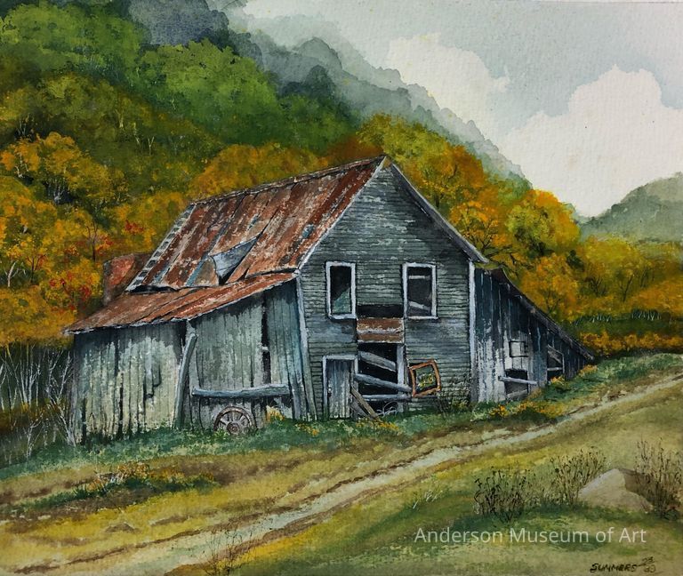 Untitled (Gray Barn & Hills) picture number 1