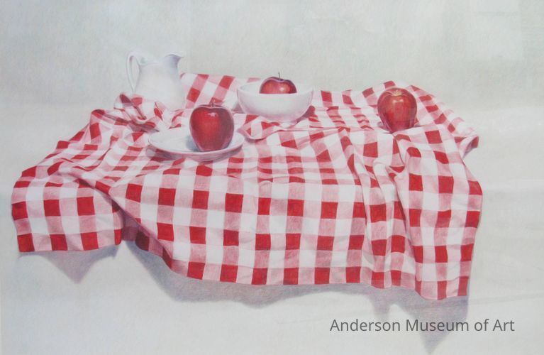 Checked Cloth with Apples picture number 1