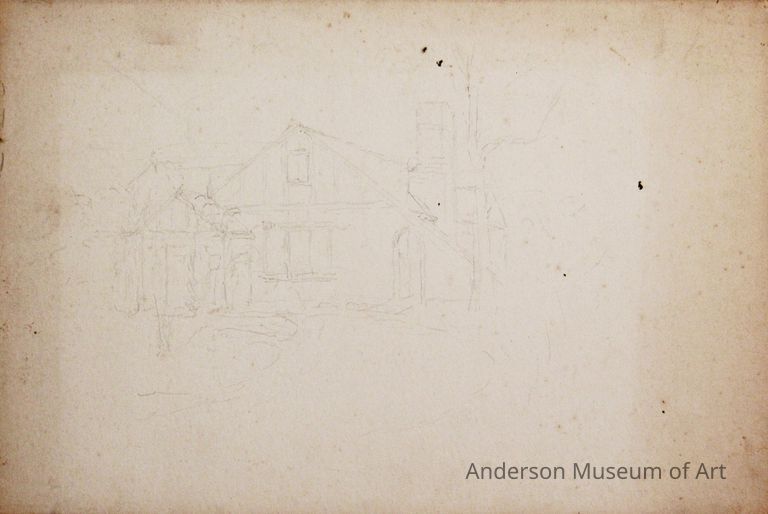          Untitled (Prepatory Sketch of House and Drive with Trees) picture number 1
   