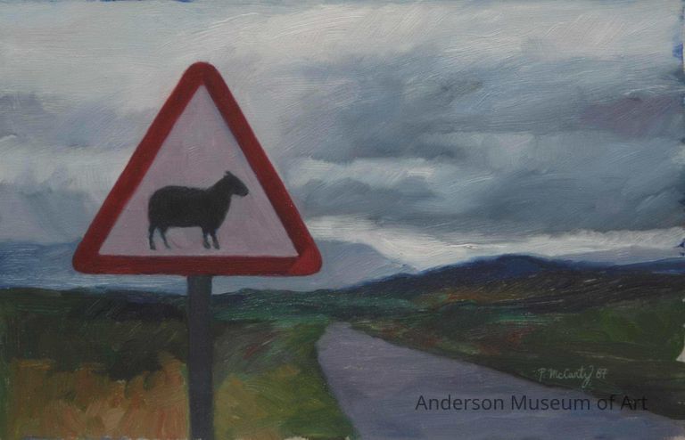 Caution! Sheep Crossing Study picture number 1