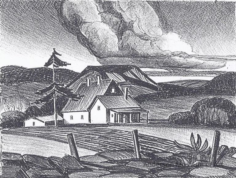          Untitled (Rural House Beside Tilled Field) picture number 1
   