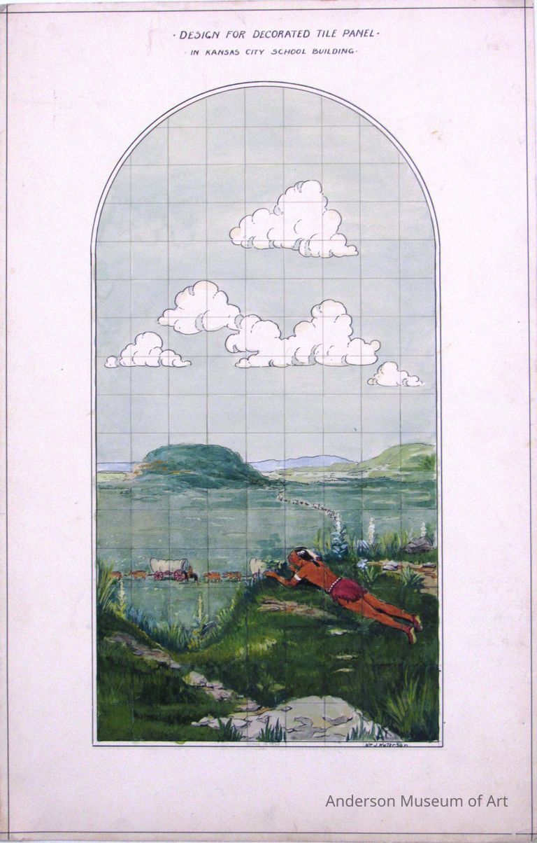          Design for Decorated Tile Panel in Kansas City School Building picture number 1
   