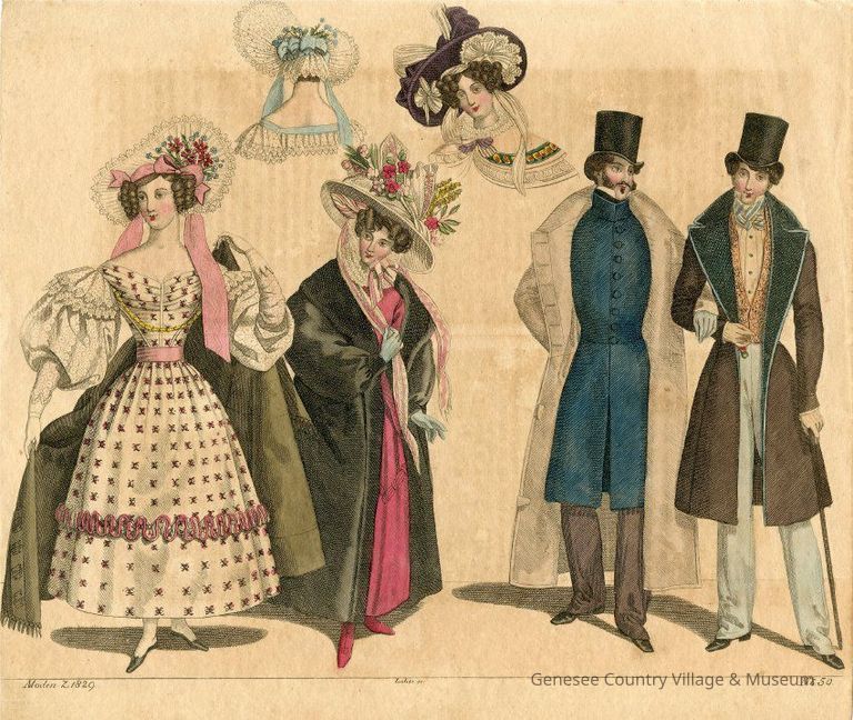 2 Men in Coats, 2 Ladies in Wraps - Image 2