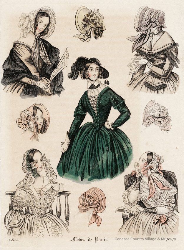 5 Torsos, 1 in Riding Habit; 4 Bonnets - Image 2