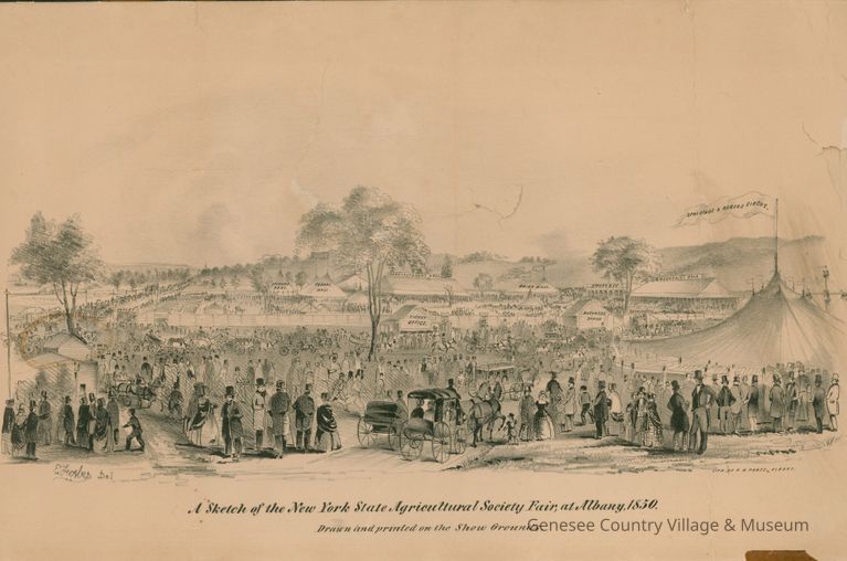 Agricultural Society Fair Lithograph