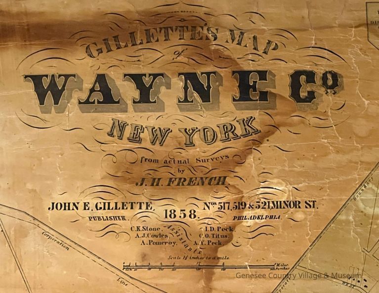 Map of Wayne County, 1858 - Image 2