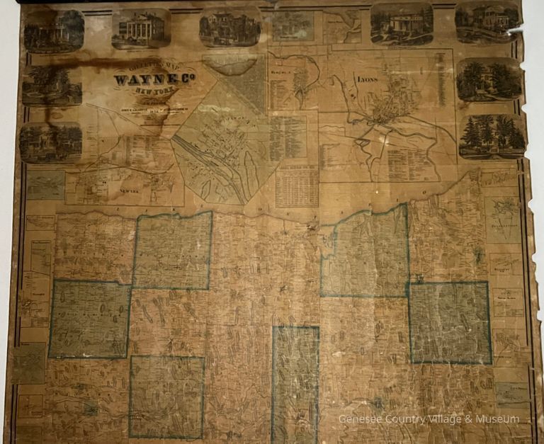 Map of Wayne County, 1858