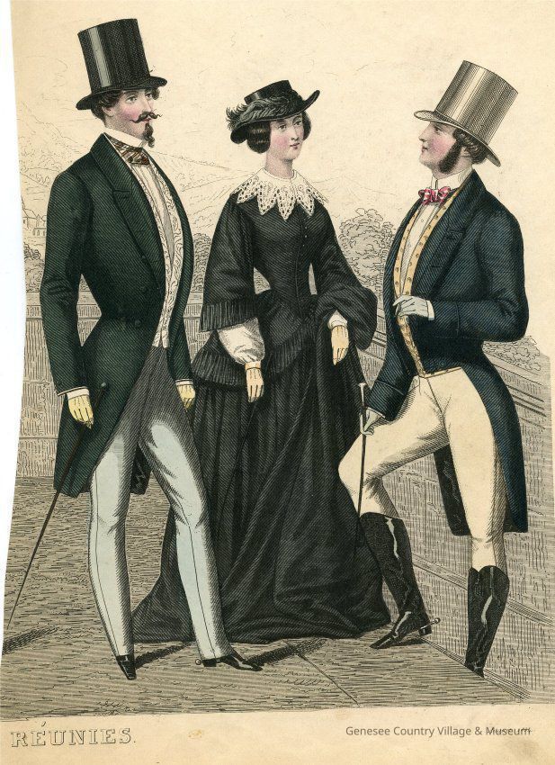 2 Men and a Lady in a Riding Habit - Image 2