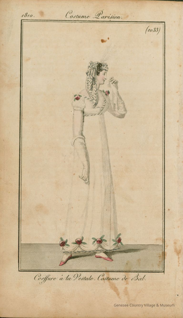 Ball Costume, Vestal Coiffure