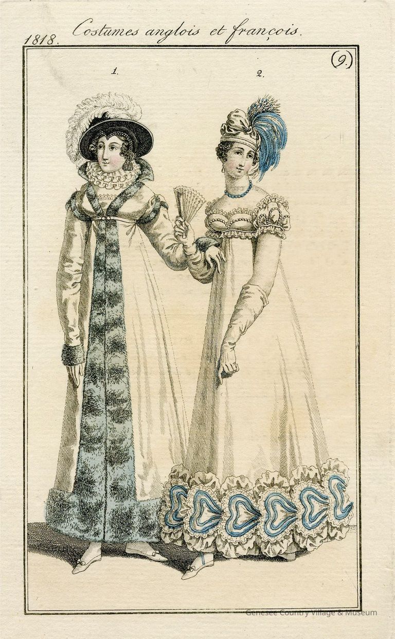 2 Ladies, Walking and Evening Attire