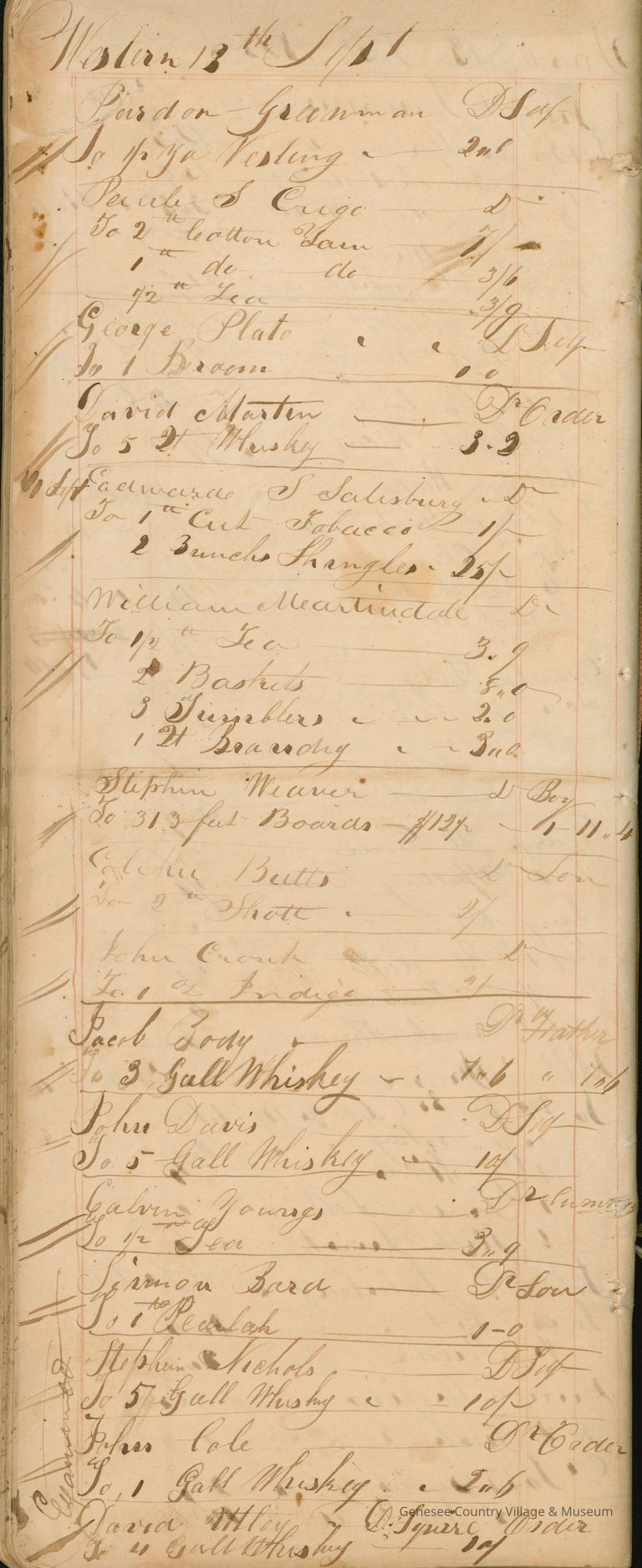 General Store Ledger
