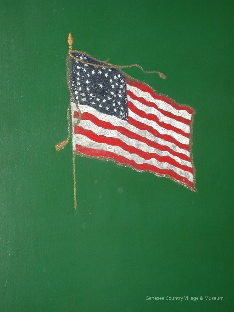 2004.107.1 Mail Wagon, Flag Im