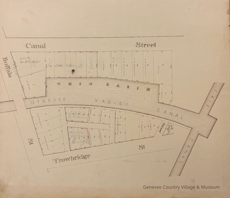 Map of the Genesee Valley Canal