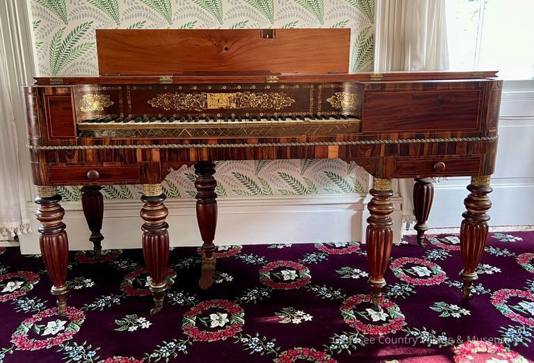 Pianoforte in the Livingston-Backus parlor