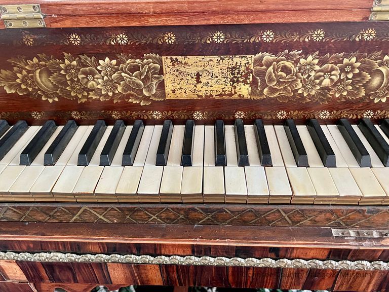 Detail of keyboard and decoration
