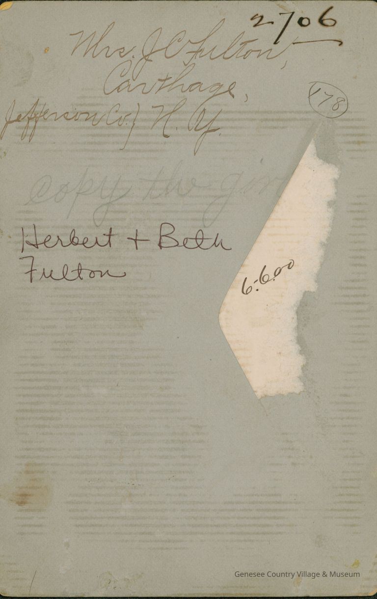 Inscriptions (Back)