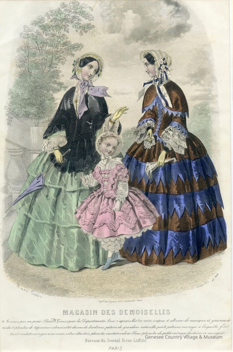 Frilly Ladies and Girl in Pink