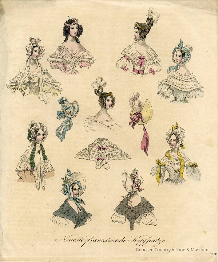 9 Bodices, A Cap, Bonnet and Pelerine - Image 2