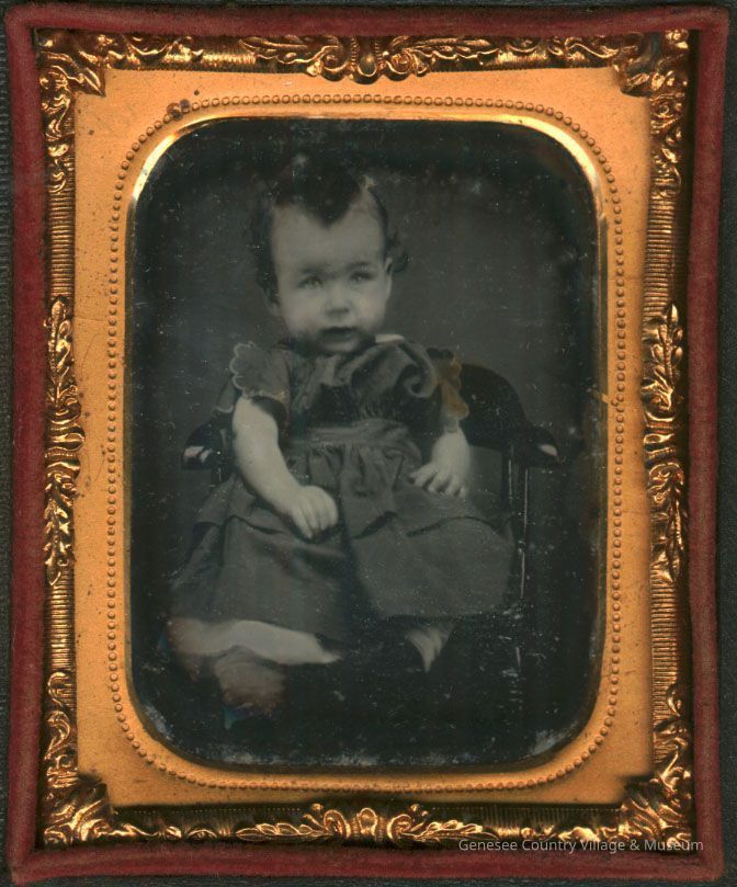 Baby in Wool Dress