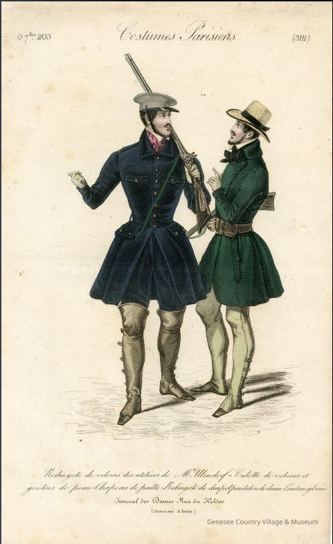 2 Men Ready to Hunt, Leather Gaiters to the Thigh