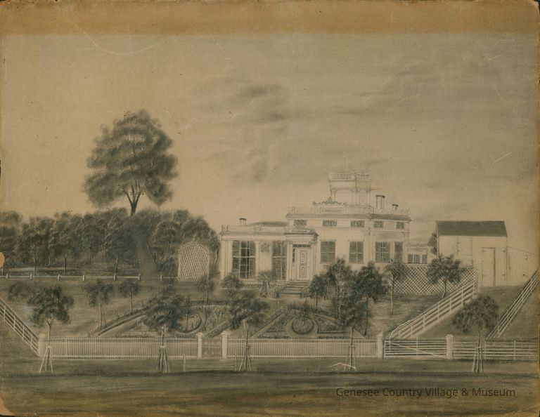 Drawing of Old Taylor Homestead