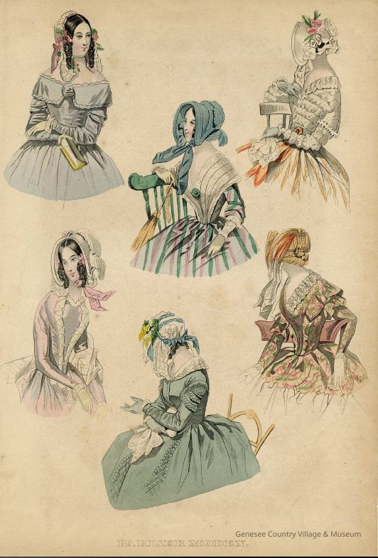 6 Torsos, One in Striped Dress With Parasol - Image 2