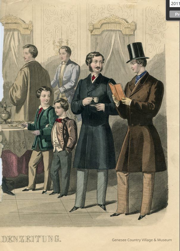 6 Men, 4 Boys, Lady at Tea - Image 2