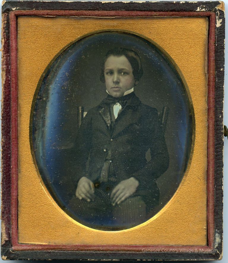 Boy in Full Adult Suit