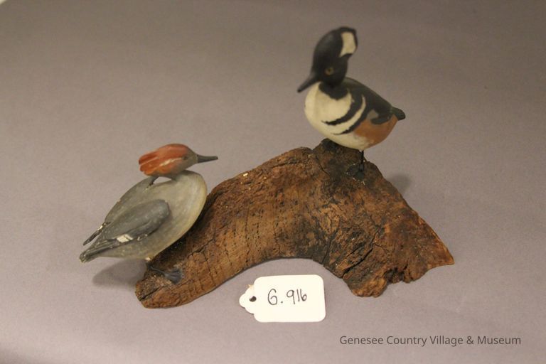 Miniature Wood Duck carving