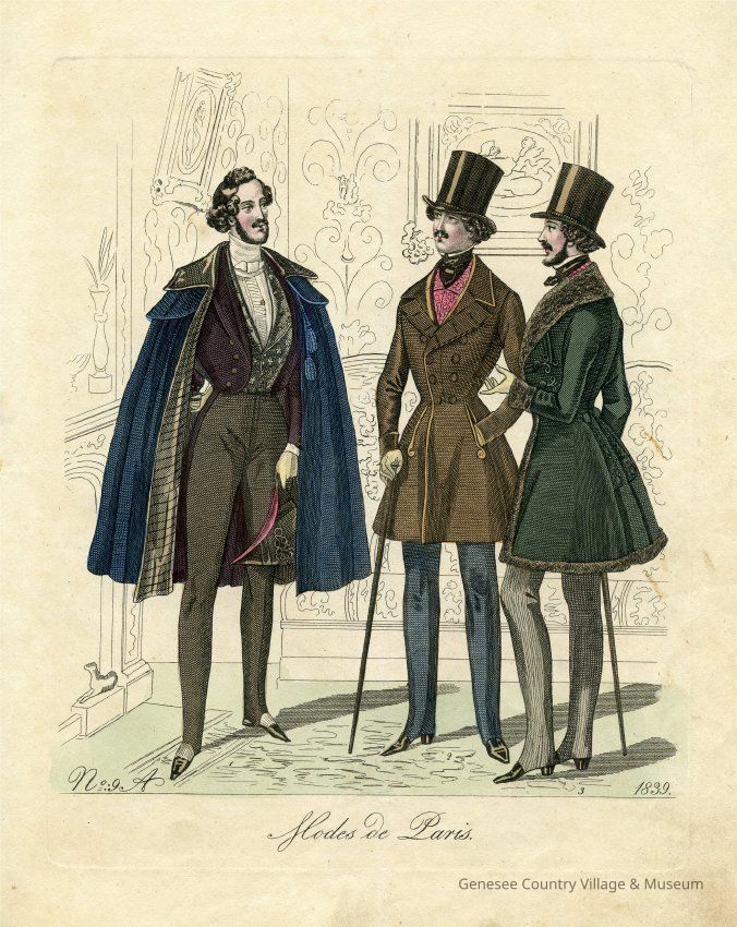 3 Men in a Parlor, Coats and Cape
