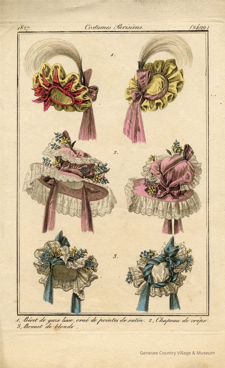 3 Hats, 1 with High Arching Plume