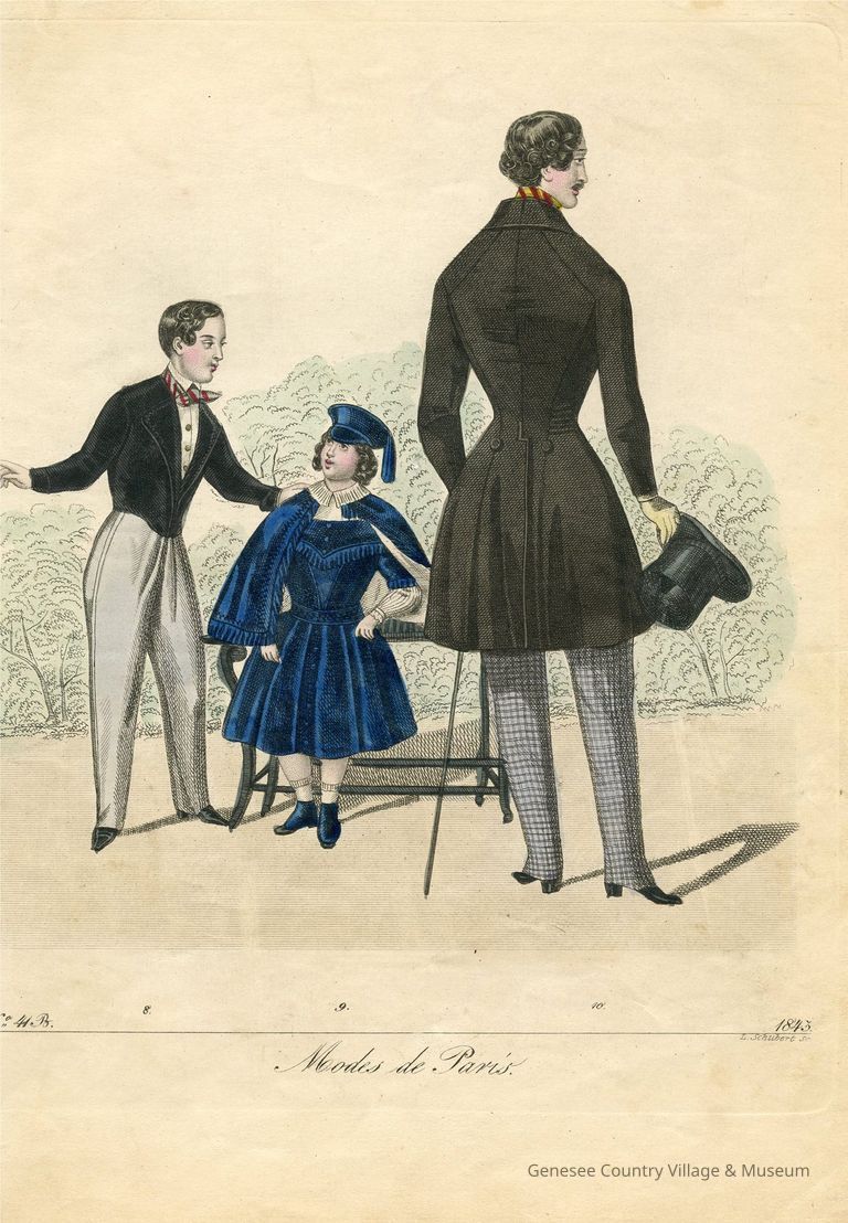 A Man and Two Boys in the Park