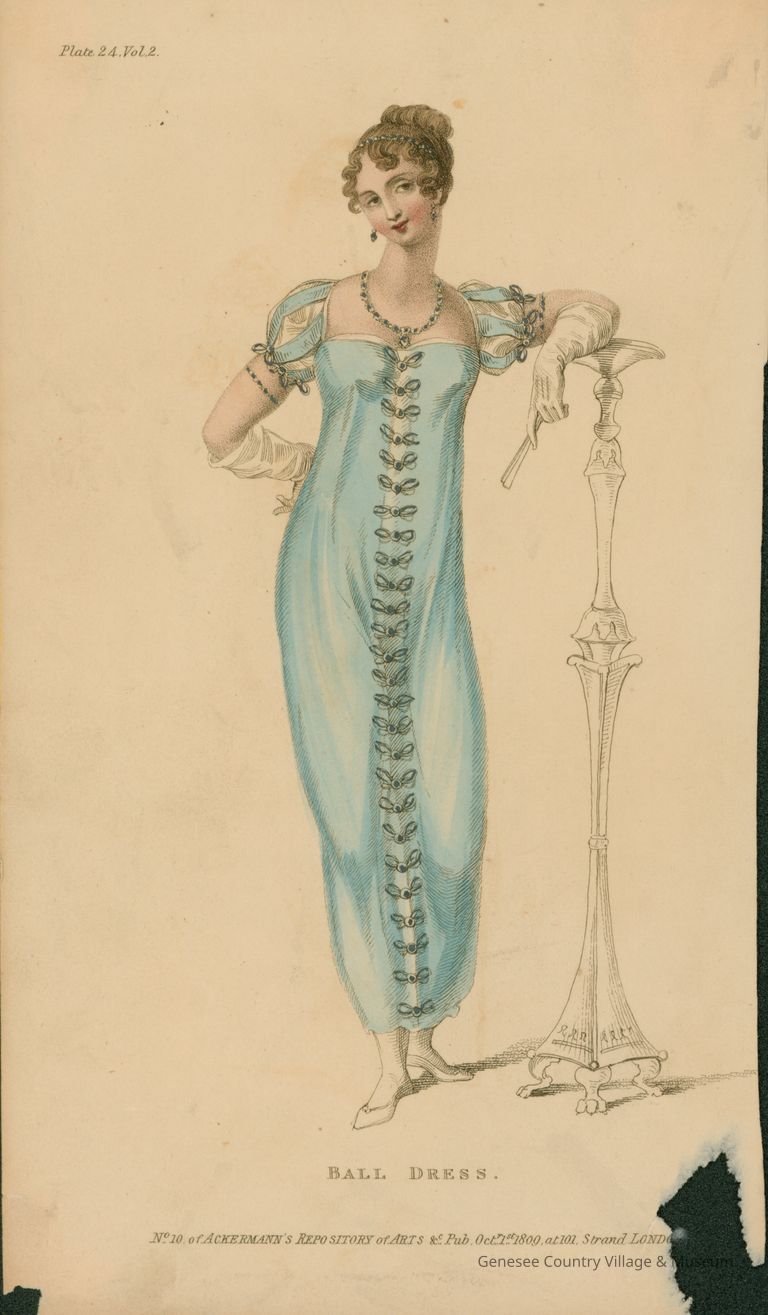 Ball Dress, October 1809, Plate 24, Vol. 2.