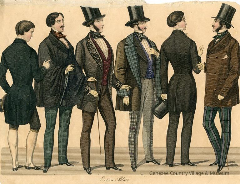 6 Men, One Liveries and Another with Plaid Lined Coat