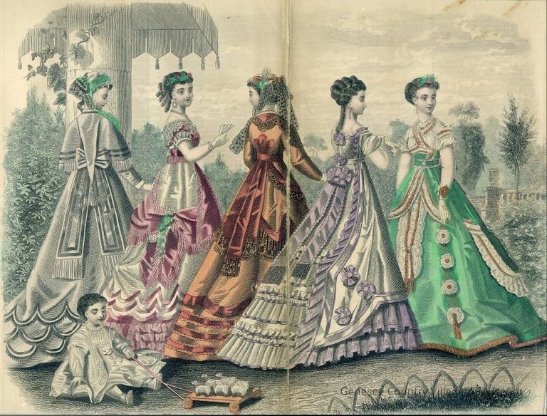 5 Ladies in a Garden, Child with Sheep Pull-Toy, Mat
