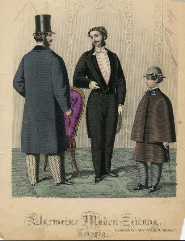 2 Men in a Parlor, Boy in Cape
