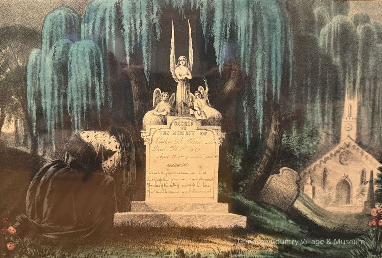 Mourning Lithograph