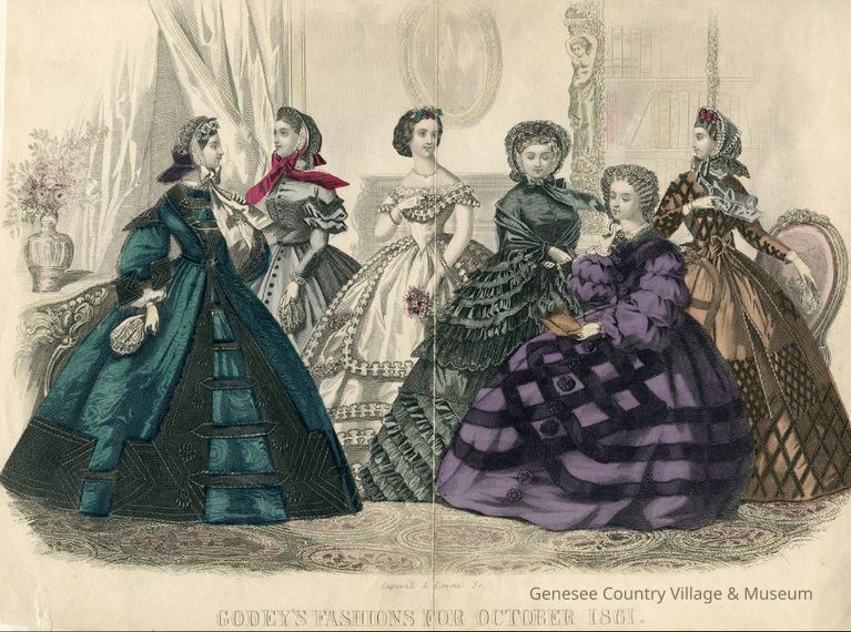 6 Ladies in Fancy Parlor, One in Purple - Image 2