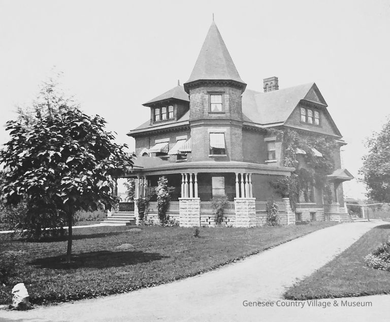 House of William and Josephine (Wilson) Hamilton. Church and Jersey, Caledonia, NY.